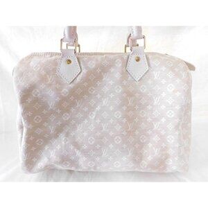 Louis Vuitton Speedy Boston Bag Monogram Lin Handbag Dune